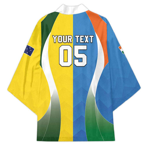Custom India Vs Australia Cricket Kimono Final Matchup - Aussie Hoodie