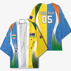 Custom India Vs Australia Cricket Kimono Final Matchup - Aussie Hoodie