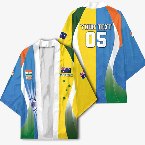 Custom India Vs Australia Cricket Kimono Final Matchup - Aussie Hoodie
