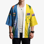 Custom India Vs Australia Cricket Kimono Final Matchup - Aussie Hoodie