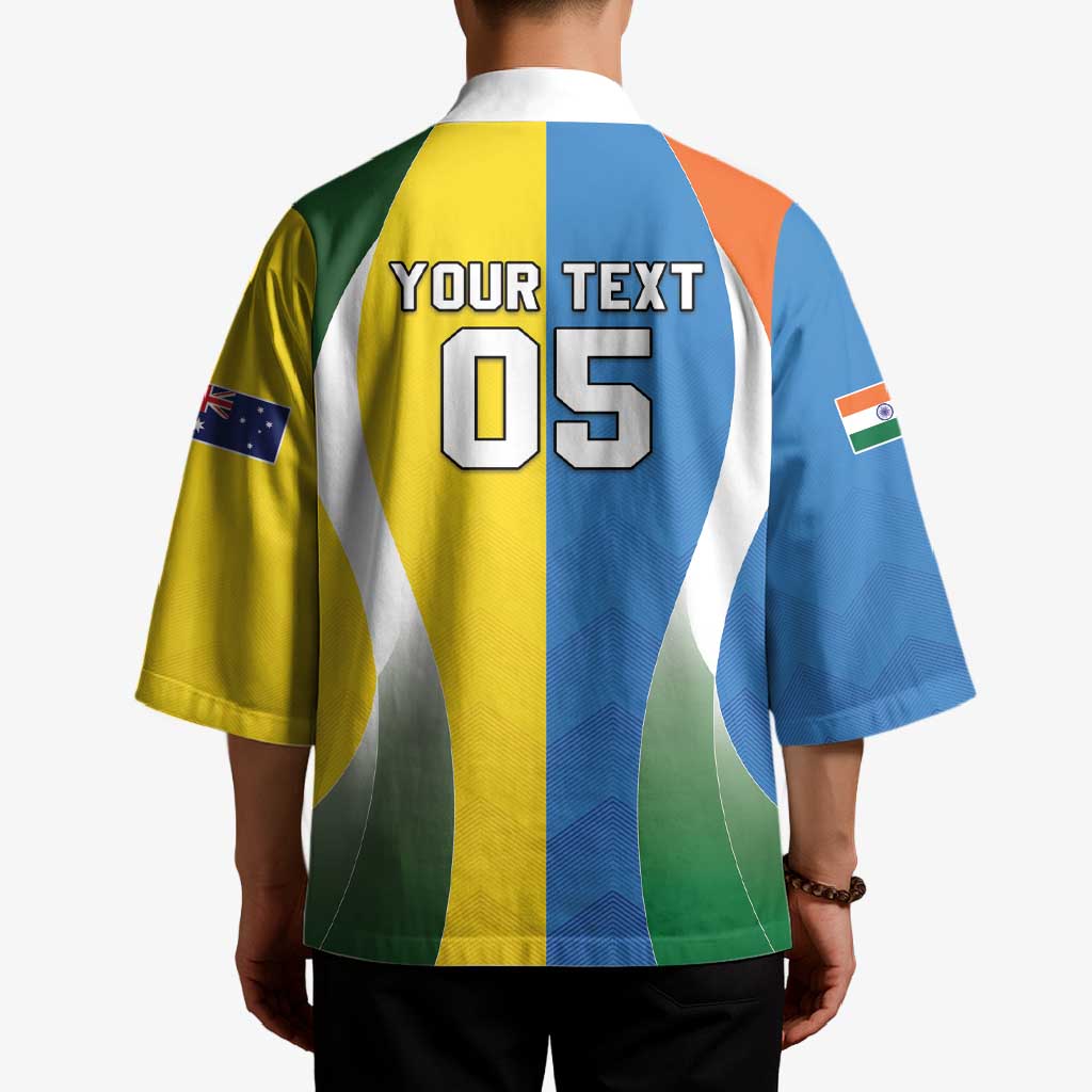 Custom India Vs Australia Cricket Kimono Final Matchup - Aussie Hoodie