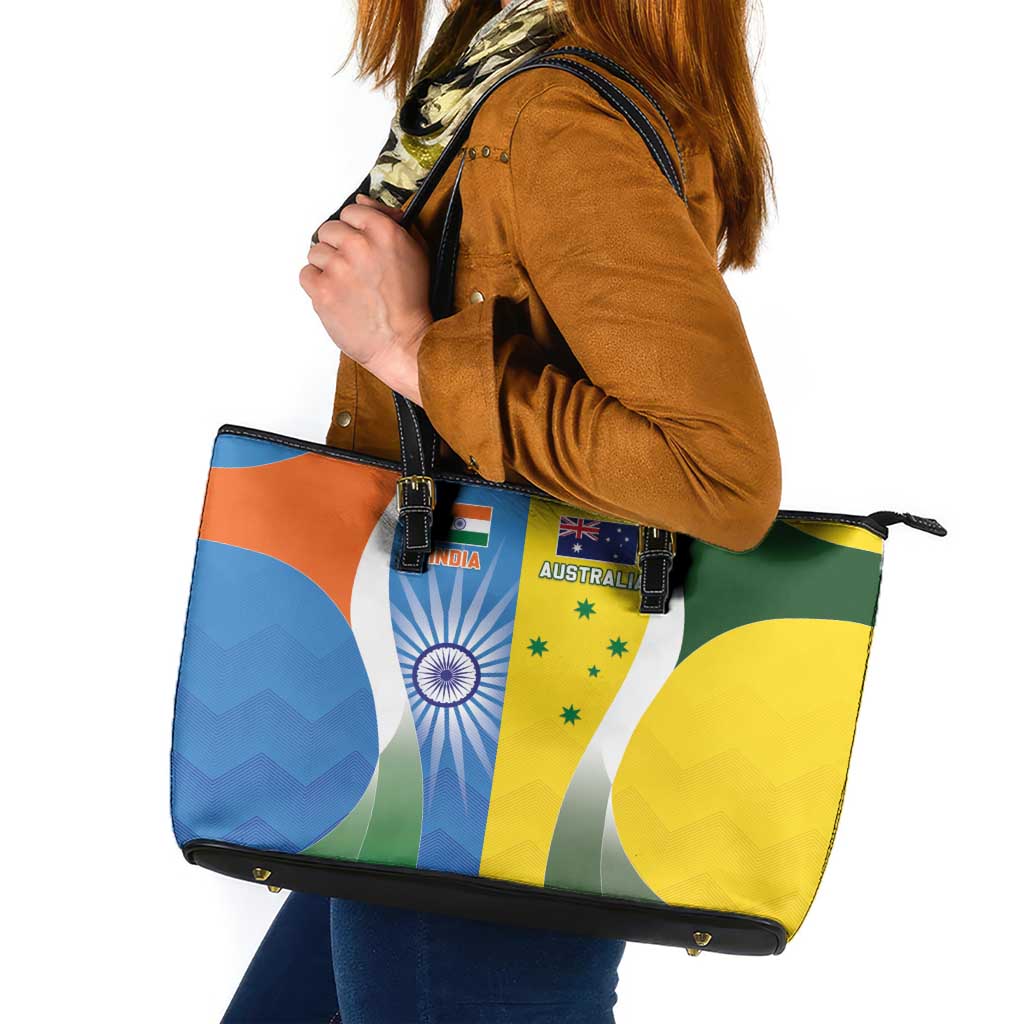 India Vs Australia Cricket Leather Tote Bag Final Matchup - Aussie Hoodie