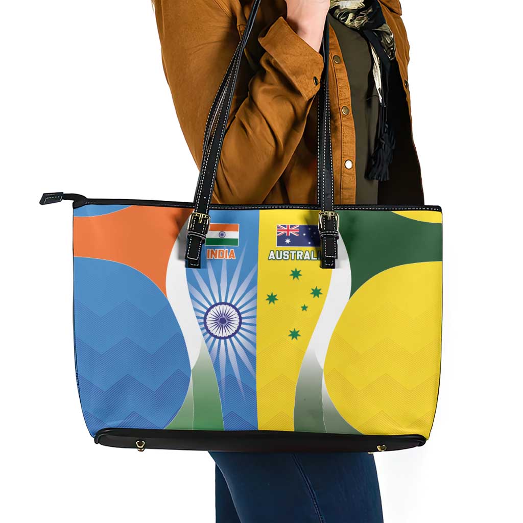 India Vs Australia Cricket Leather Tote Bag Final Matchup - Aussie Hoodie