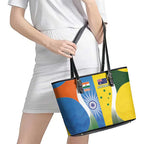 India Vs Australia Cricket Leather Tote Bag Final Matchup - Aussie Hoodie