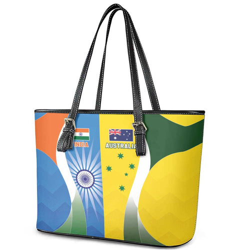 India Vs Australia Cricket Leather Tote Bag Final Matchup - Aussie Hoodie