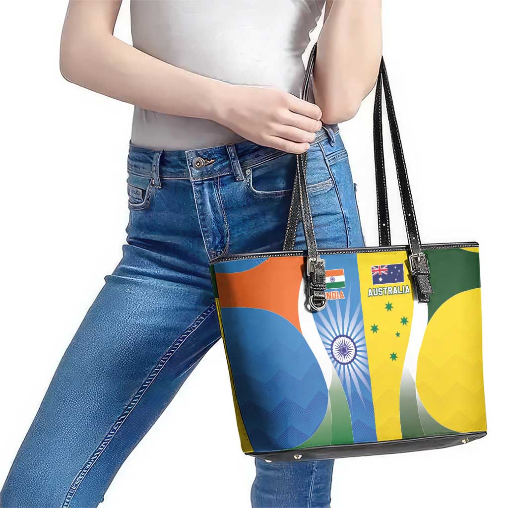 India Vs Australia Cricket Leather Tote Bag Final Matchup - Aussie Hoodie