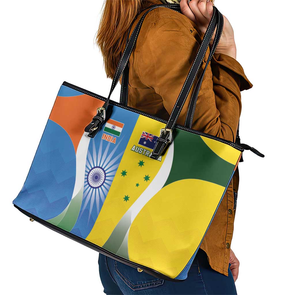 India Vs Australia Cricket Leather Tote Bag Final Matchup - Aussie Hoodie