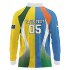 Custom India Vs Australia Cricket Long Sleeve Polo Shirt Final Matchup - Aussie Hoodie