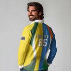 Custom India Vs Australia Cricket Long Sleeve Polo Shirt Final Matchup - Aussie Hoodie