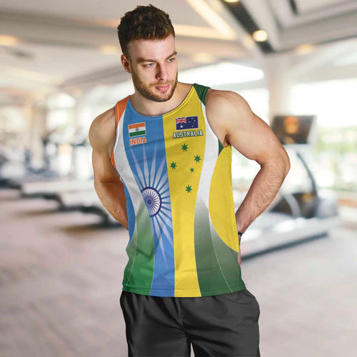 Custom India Vs Australia Cricket Men Tank Top Final Matchup - Aussie Hoodie
