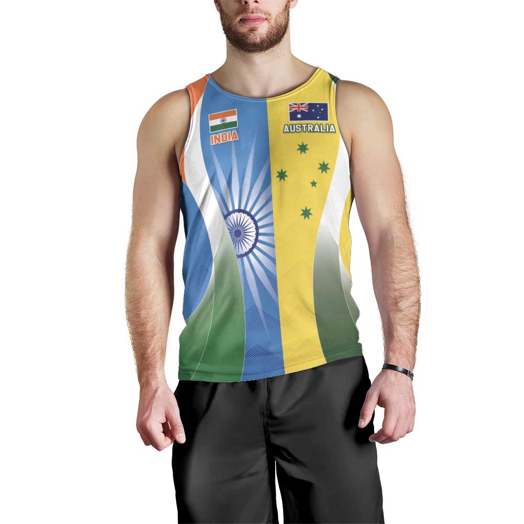 Custom India Vs Australia Cricket Men Tank Top Final Matchup - Aussie Hoodie