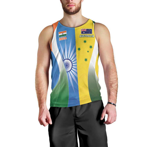 Custom India Vs Australia Cricket Men Tank Top Final Matchup - Aussie Hoodie
