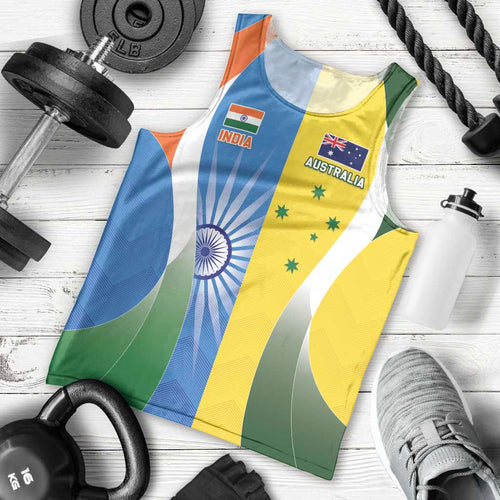 Custom India Vs Australia Cricket Men Tank Top Final Matchup - Aussie Hoodie