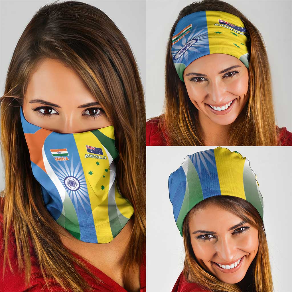 India Vs Australia Cricket Neck Gaiter Final Matchup - Aussie Hoodie