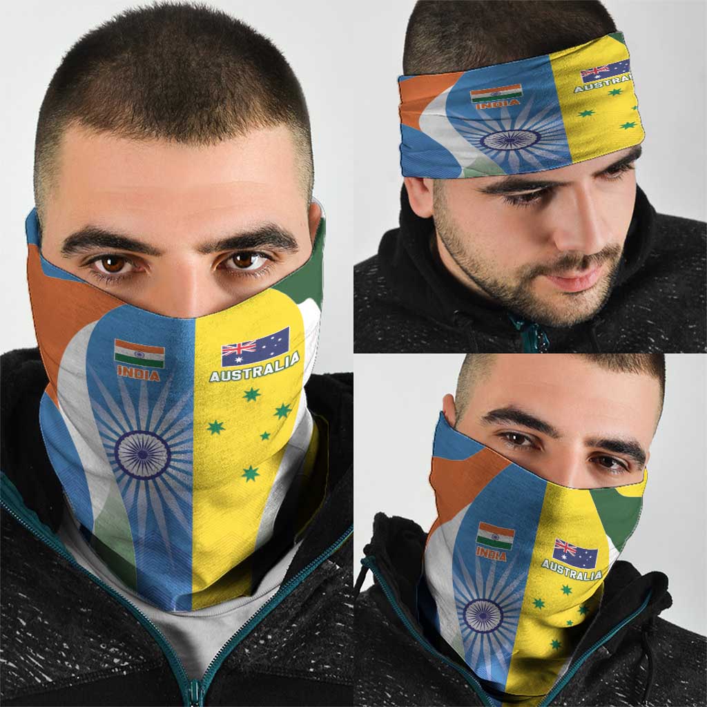 India Vs Australia Cricket Neck Gaiter Final Matchup - Aussie Hoodie