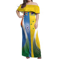 Custom India Vs Australia Cricket Off Shoulder Maxi Dress Final Matchup - Aussie Hoodie