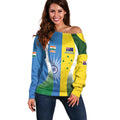 Custom India Vs Australia Cricket Off Shoulder Sweater Final Matchup - Aussie Hoodie