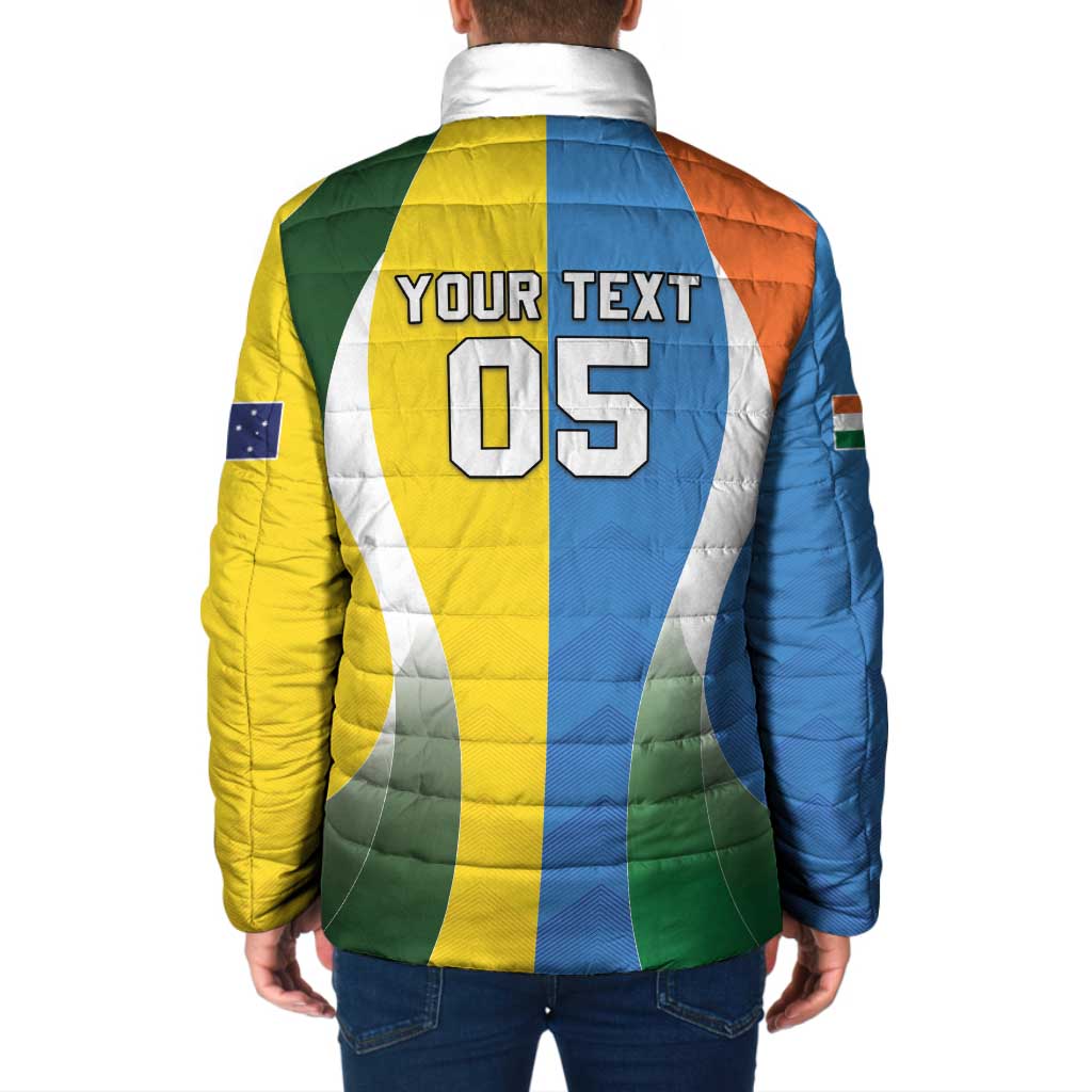 Custom India Vs Australia Cricket Padded Jacket Final Matchup - Aussie Hoodie