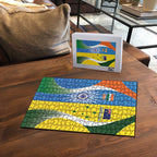 India Vs Australia Cricket Puzzle Final Matchup - Aussie Hoodie