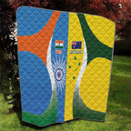 India Vs Australia Cricket Quilt Final Matchup - Aussie Hoodie