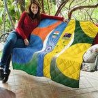 India Vs Australia Cricket Quilt Final Matchup - Aussie Hoodie