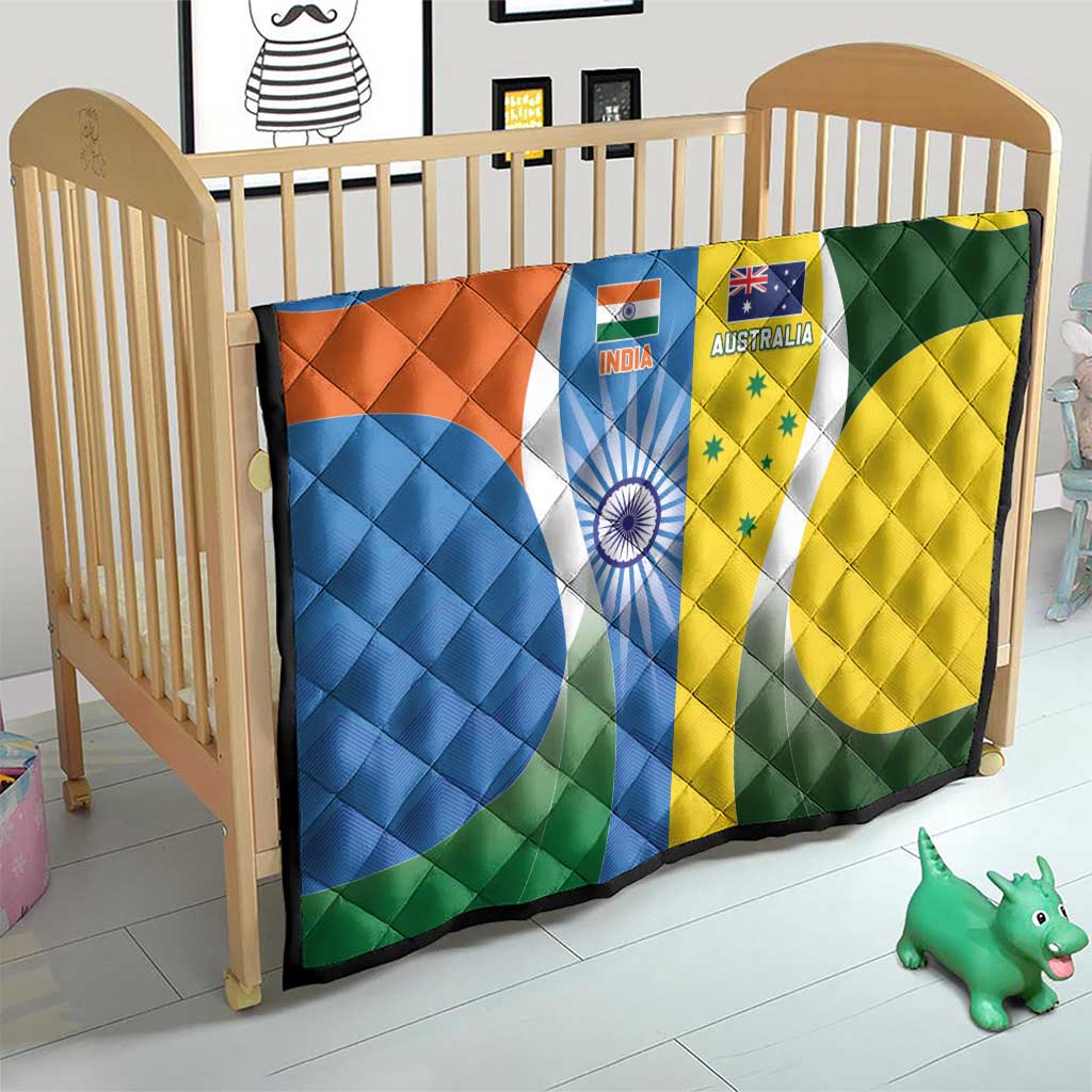 India Vs Australia Cricket Quilt Final Matchup - Aussie Hoodie