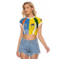 Custom India Vs Australia Cricket Raglan Cropped T Shirt Final Matchup - Aussie Hoodie