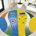 India Vs Australia Cricket Round Carpet Final Matchup - Aussie Hoodie
