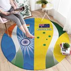 India Vs Australia Cricket Round Carpet Final Matchup - Aussie Hoodie