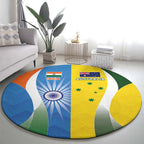 India Vs Australia Cricket Round Carpet Final Matchup - Aussie Hoodie