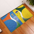 India Vs Australia Cricket Rubber Doormat Final Matchup - Aussie Hoodie