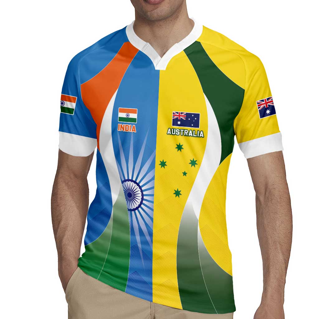 Custom India Vs Australia Cricket Rugby Jersey Final Matchup - Aussie Hoodie