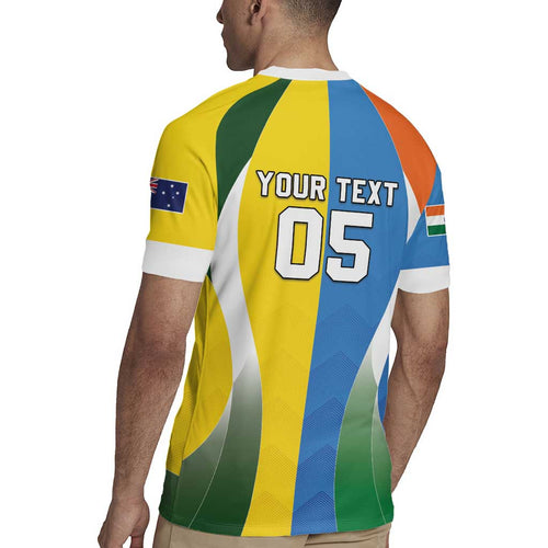 Custom India Vs Australia Cricket Rugby Jersey Final Matchup - Aussie Hoodie