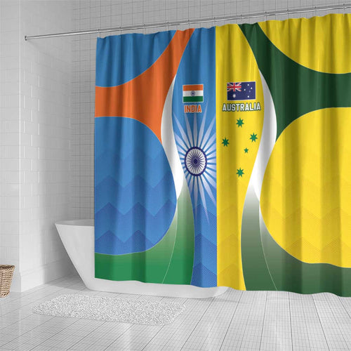 India Vs Australia Cricket Shower Curtain Final Matchup - Aussie Hoodie