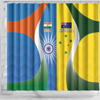 India Vs Australia Cricket Shower Curtain Final Matchup - Aussie Hoodie