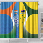 India Vs Australia Cricket Shower Curtain Final Matchup - Aussie Hoodie