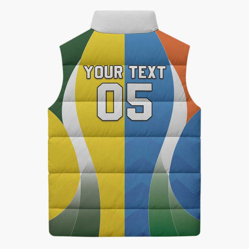 Custom India Vs Australia Cricket Sleeveless Puffer Jacket Final Matchup - Aussie Hoodie