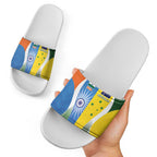 India Vs Australia Cricket Slide Sandals Final Matchup - Aussie Hoodie