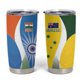 India Vs Australia Cricket Tumbler Cup Final Matchup - Aussie Hoodie
