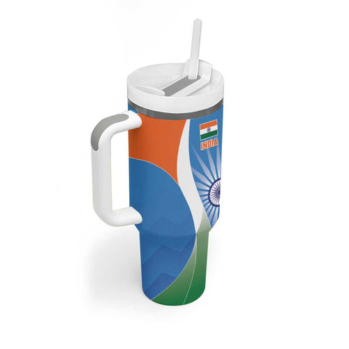 India Vs Australia Cricket Tumbler With Handle Final Matchup - Aussie Hoodie