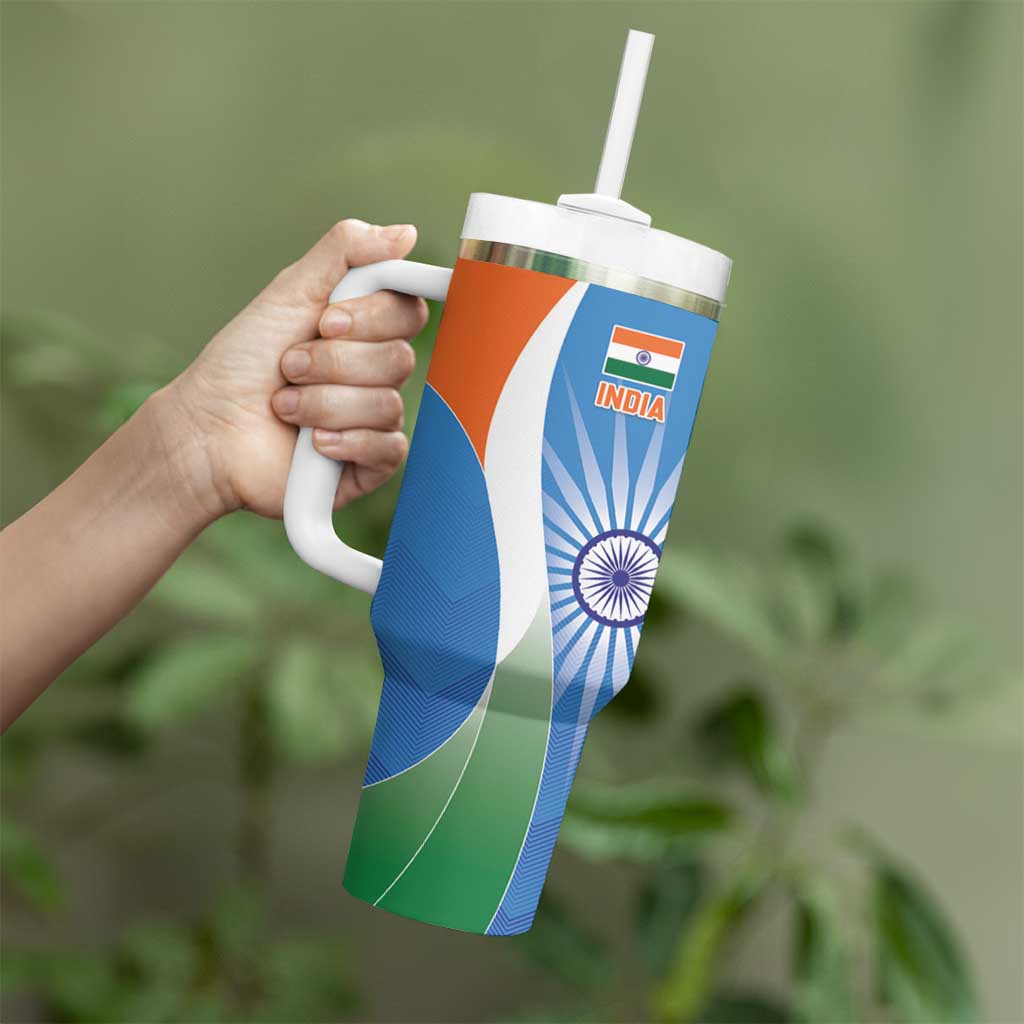 India Vs Australia Cricket Tumbler With Handle Final Matchup - Aussie Hoodie