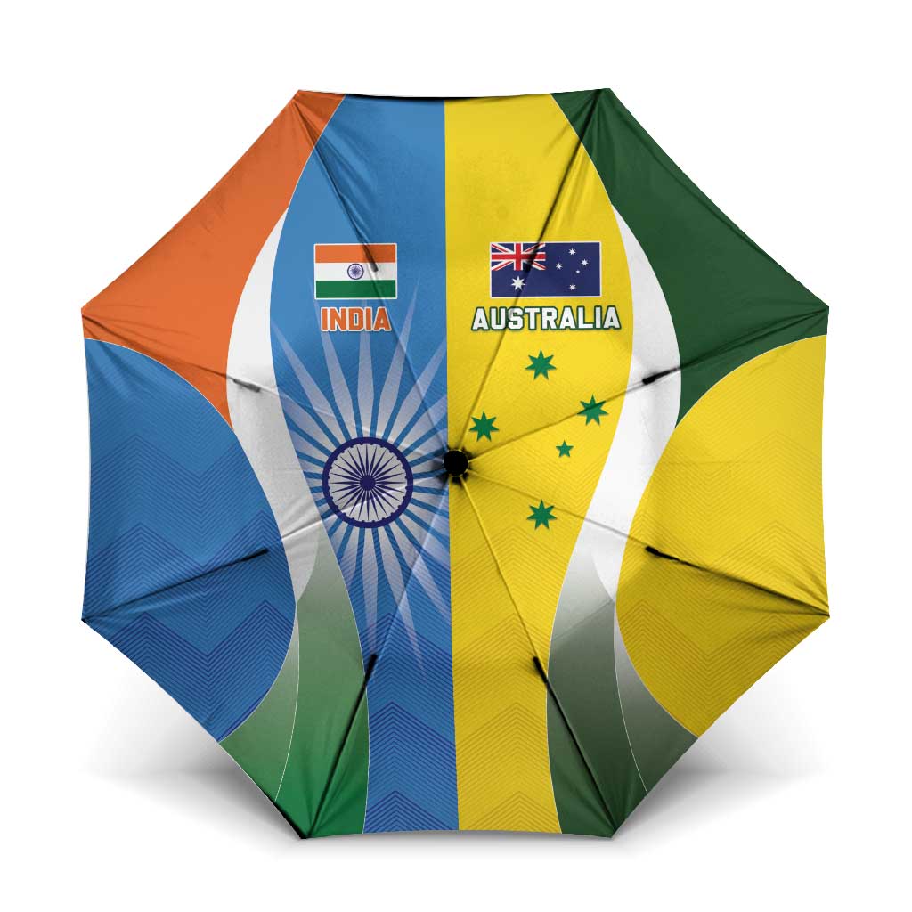 India Vs Australia Cricket Umbrella Final Matchup - Aussie Hoodie
