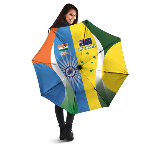 India Vs Australia Cricket Umbrella Final Matchup - Aussie Hoodie
