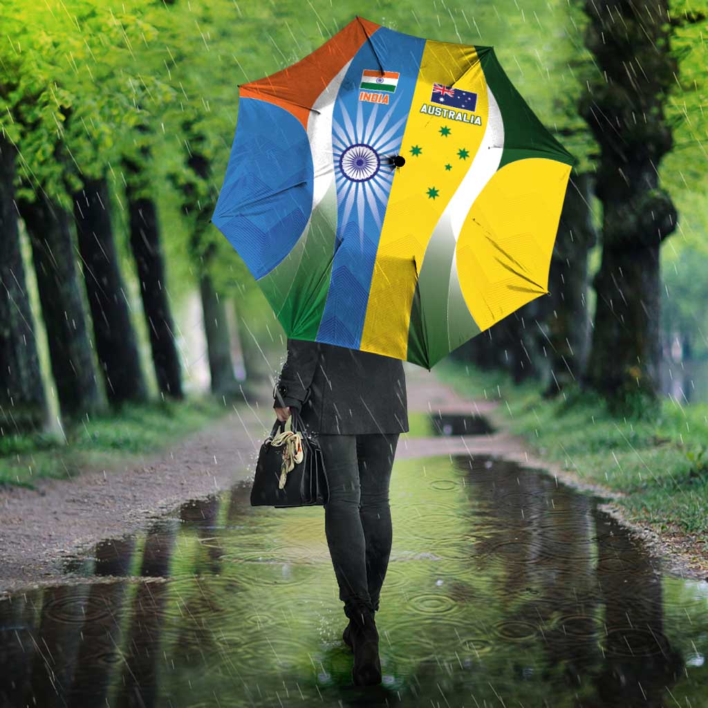 India Vs Australia Cricket Umbrella Final Matchup - Aussie Hoodie