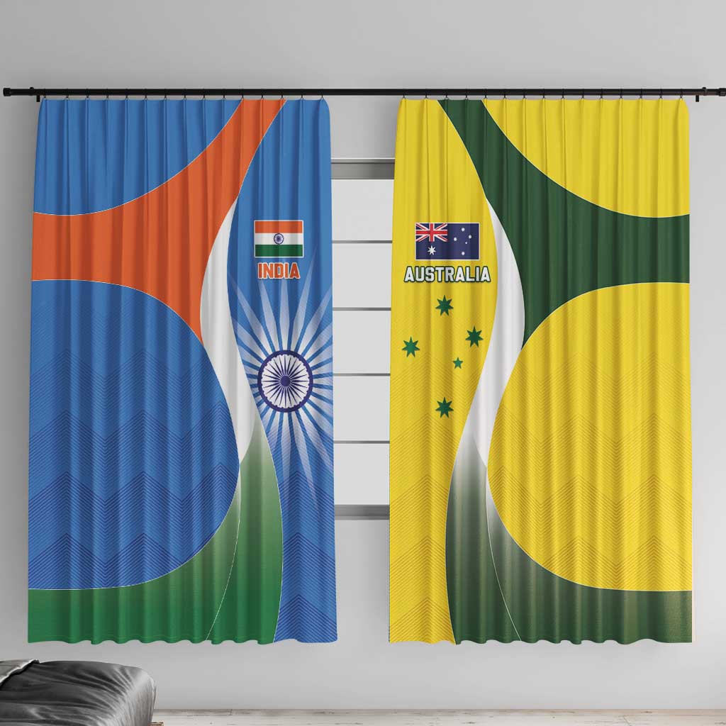India Vs Australia Cricket Window Curtain Final Matchup - Aussie Hoodie