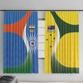 India Vs Australia Cricket Window Curtain Final Matchup - Aussie Hoodie
