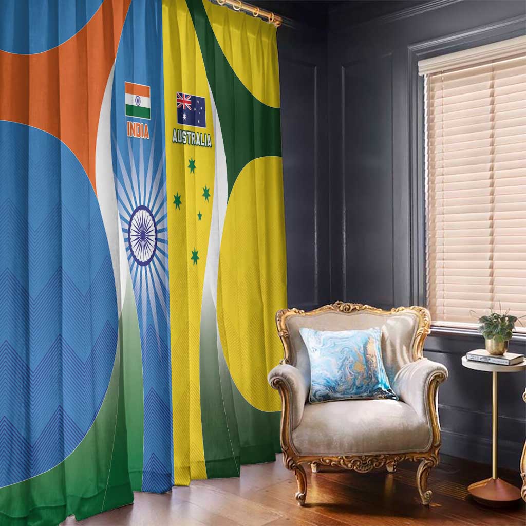 India Vs Australia Cricket Window Curtain Final Matchup - Aussie Hoodie