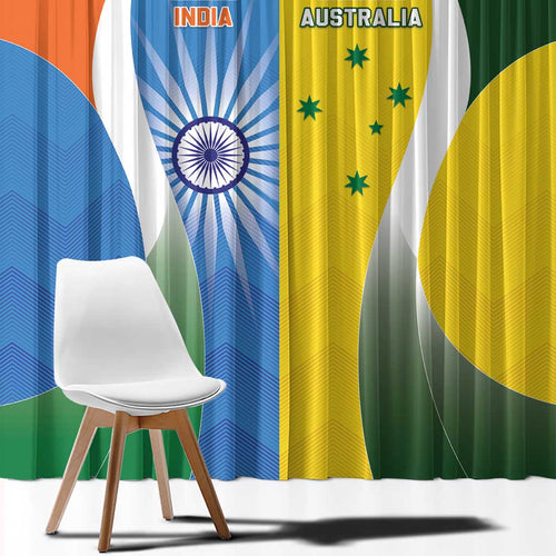 India Vs Australia Cricket Window Curtain Final Matchup - Aussie Hoodie