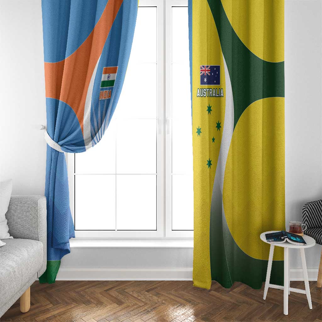 India Vs Australia Cricket Window Curtain Final Matchup - Aussie Hoodie