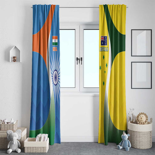 India Vs Australia Cricket Window Curtain Final Matchup - Aussie Hoodie